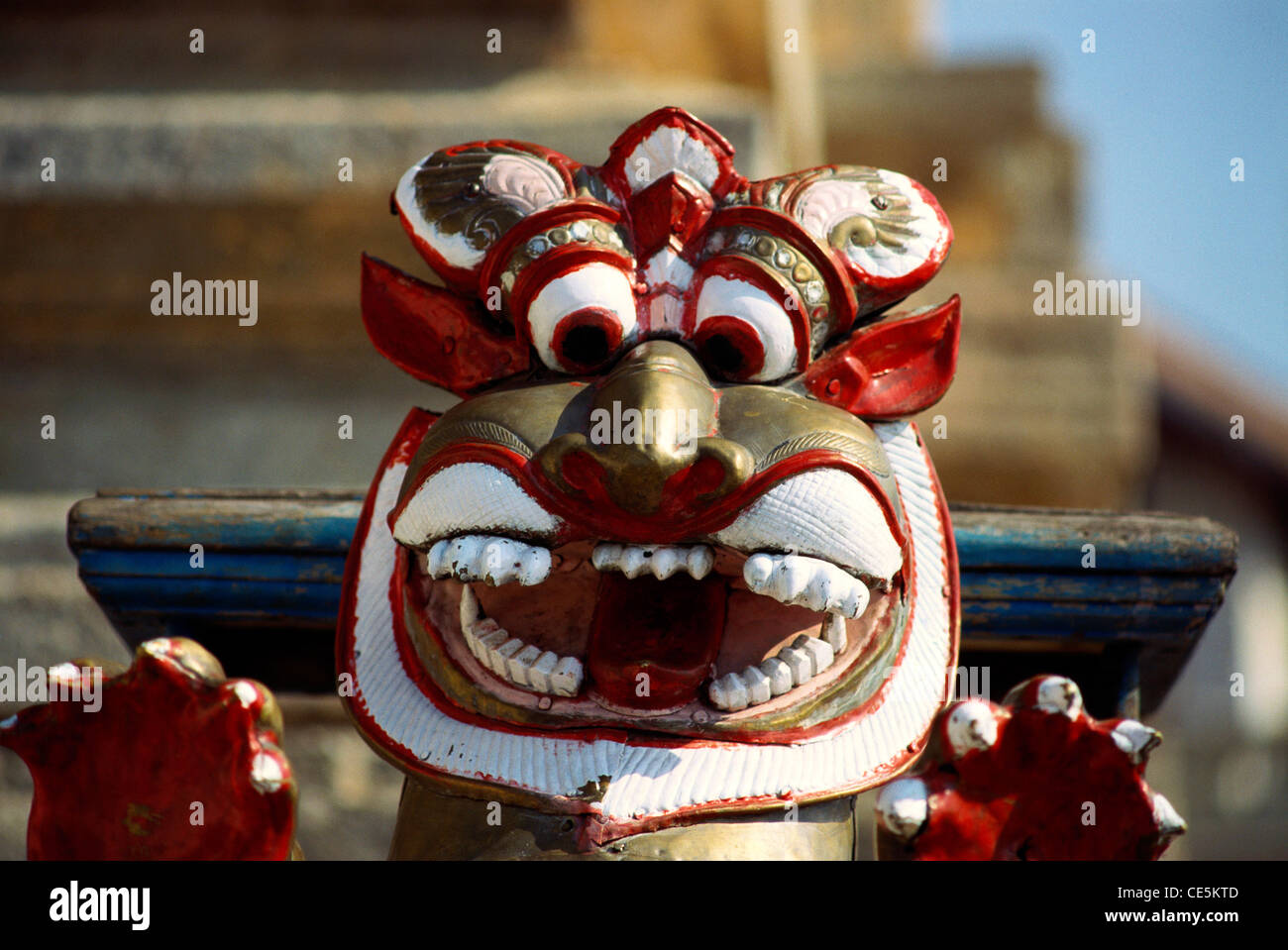 Yali leogryph ; Temple Chamundi ; Temple Sri Chamundeshwari Ammanavara ; collines de Chamundi ; Mysore ; Karnataka ; Inde ; Asie Banque D'Images