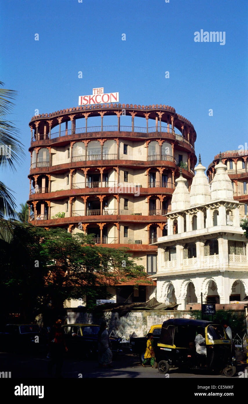 Société internationale pour la conscience Krishna ; temple ISKCON à Juhu ; Bombay ; Mumbai ; Maharashtra ; Inde ; asie Banque D'Images