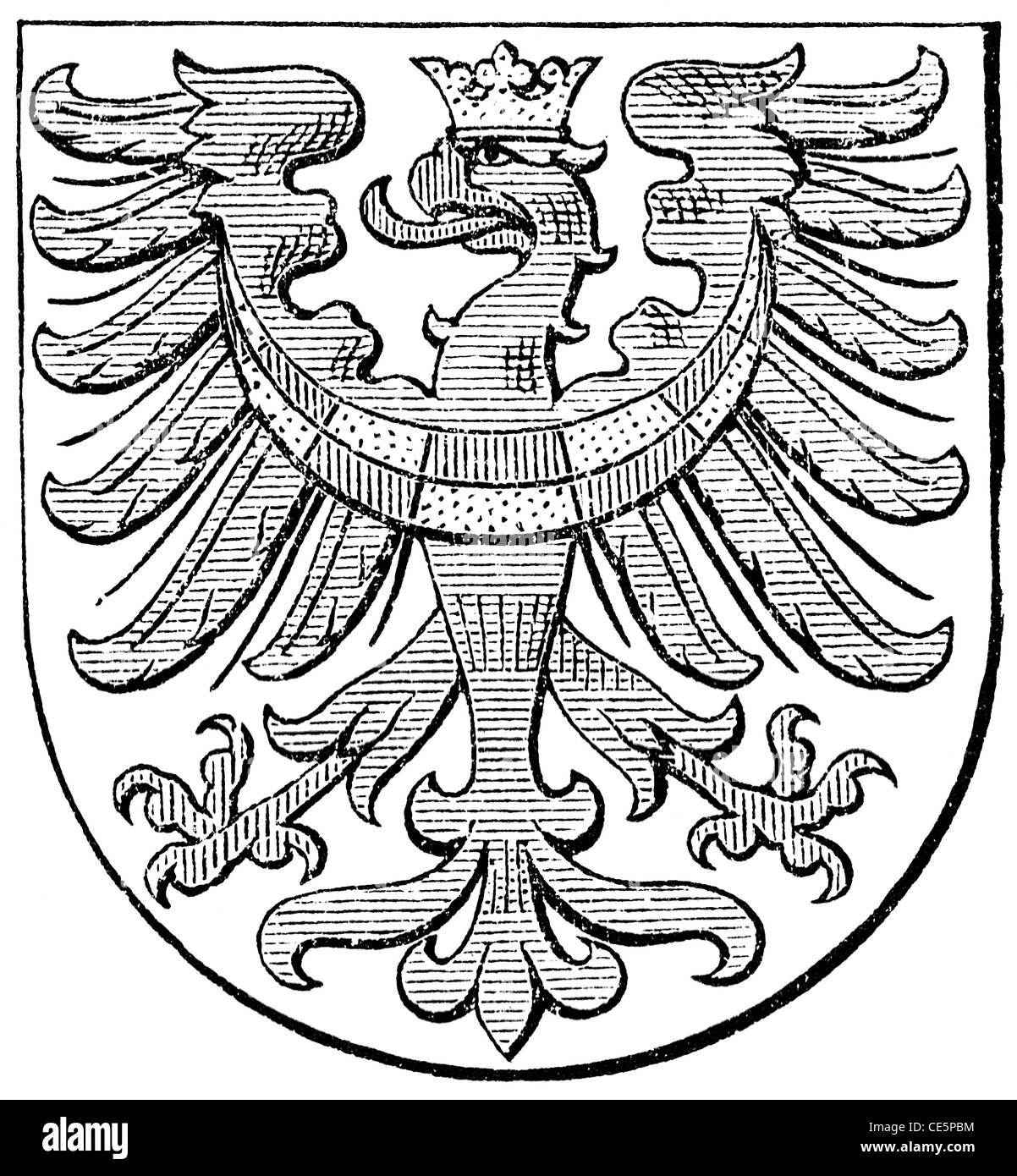 Armoiries de Carniole, (monarchie austro-hongroise) Banque D'Images