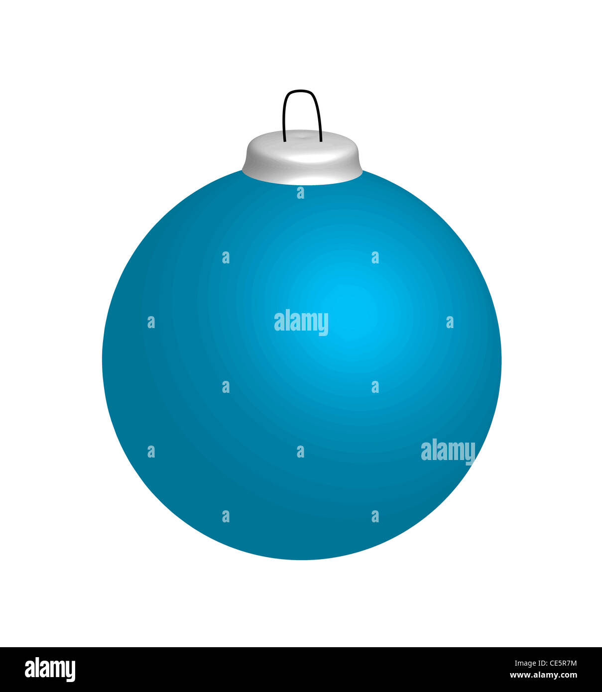 Blue Christmas ball, illustration Banque D'Images