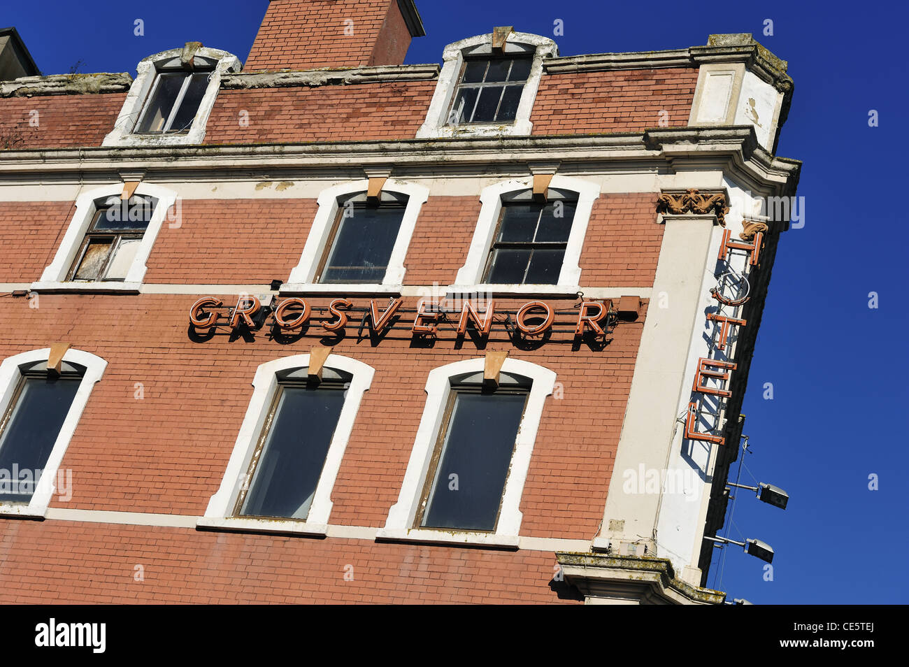 Grosvenor Hotel, aujourd'hui fermées par Temple Meads de Bristol, Banque D'Images