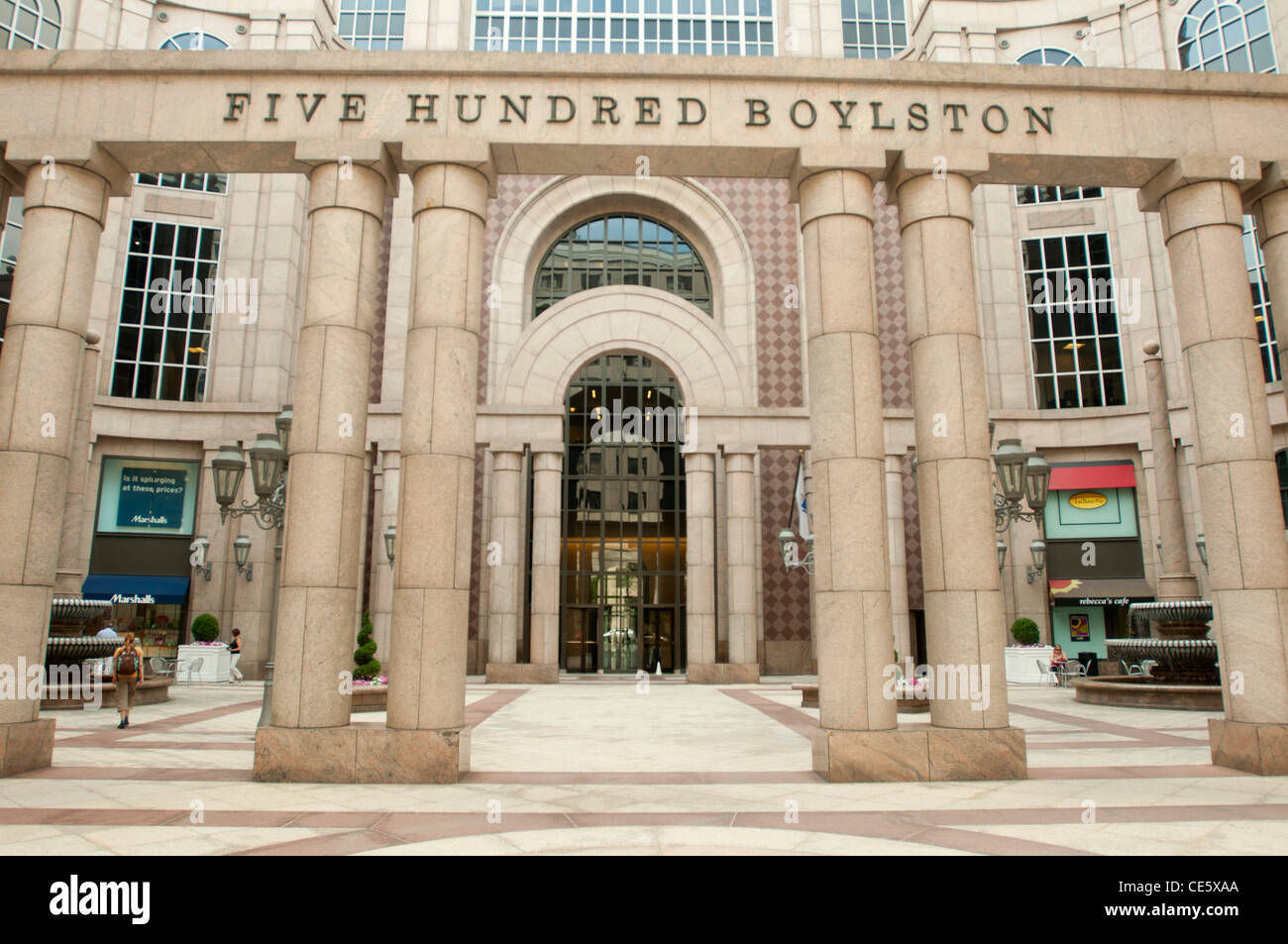 500 Boylston Street Post-Modern office building, Back Bay, Boston, Massachusetts, United States, USA Banque D'Images