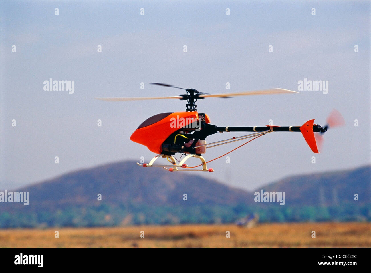 Hélicoptère à aero modélisation montrent Banque D'Images