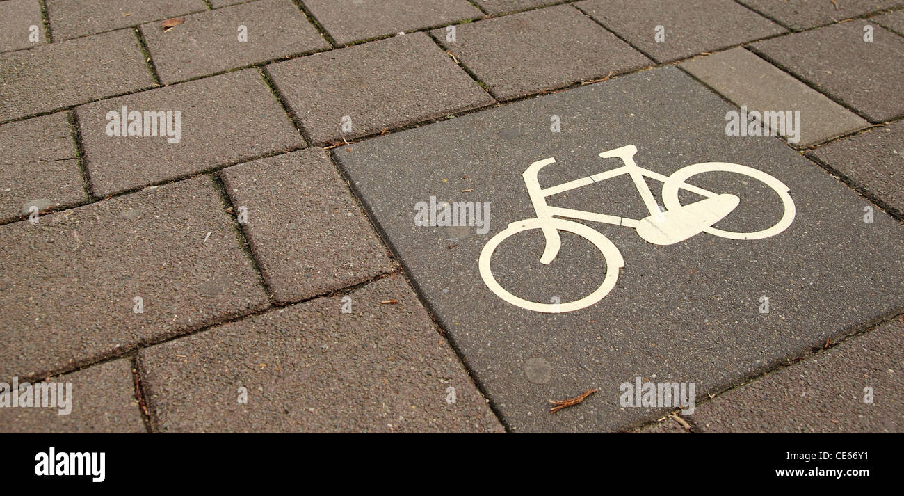 Gros plan de piste cyclable Banque D'Images Gros plan de piste cyclable Banque D'Images
