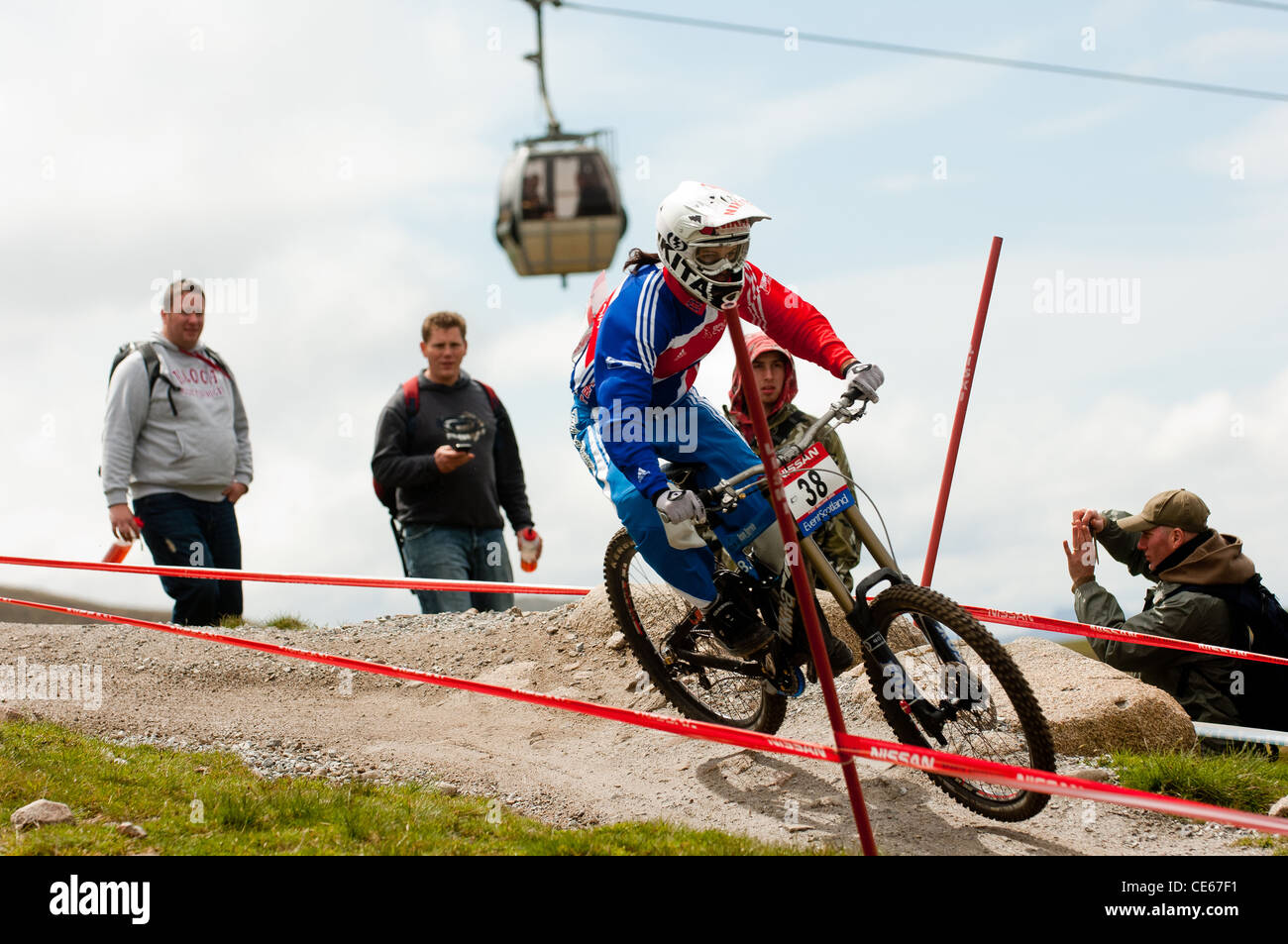 U C I Coupe du monde de vélo de montagne Fort William Nevis Range Banque D'Images