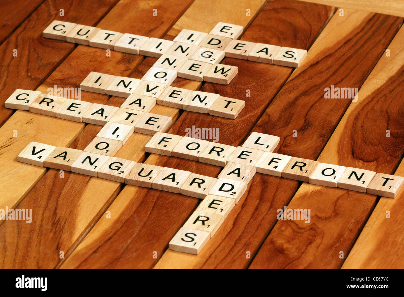 Letters spelling out fine pointe Banque D'Images