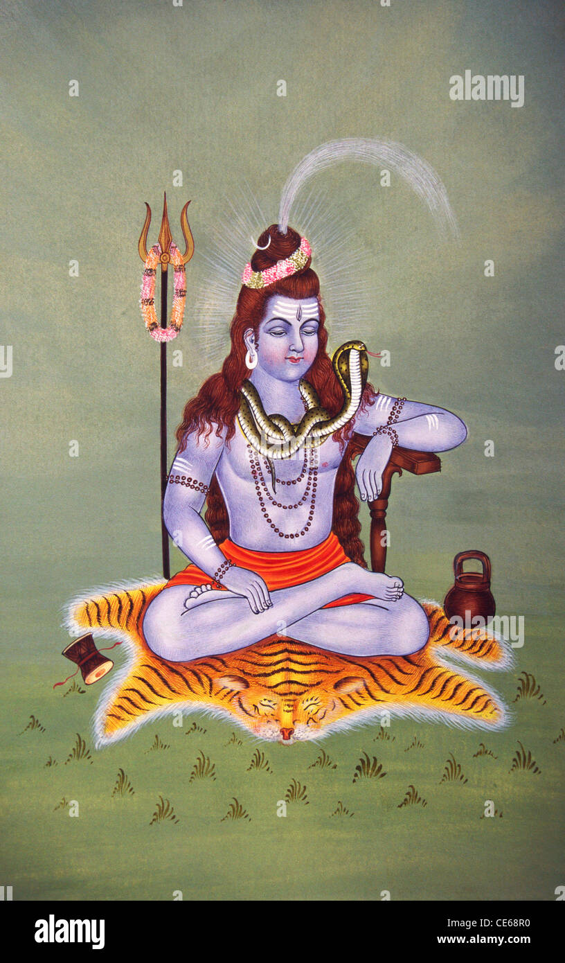 Collier Pendentif Homme Dieu Hindou Shiva - Argenté Acier Inoxydable - Style Bouddhiste Tigre