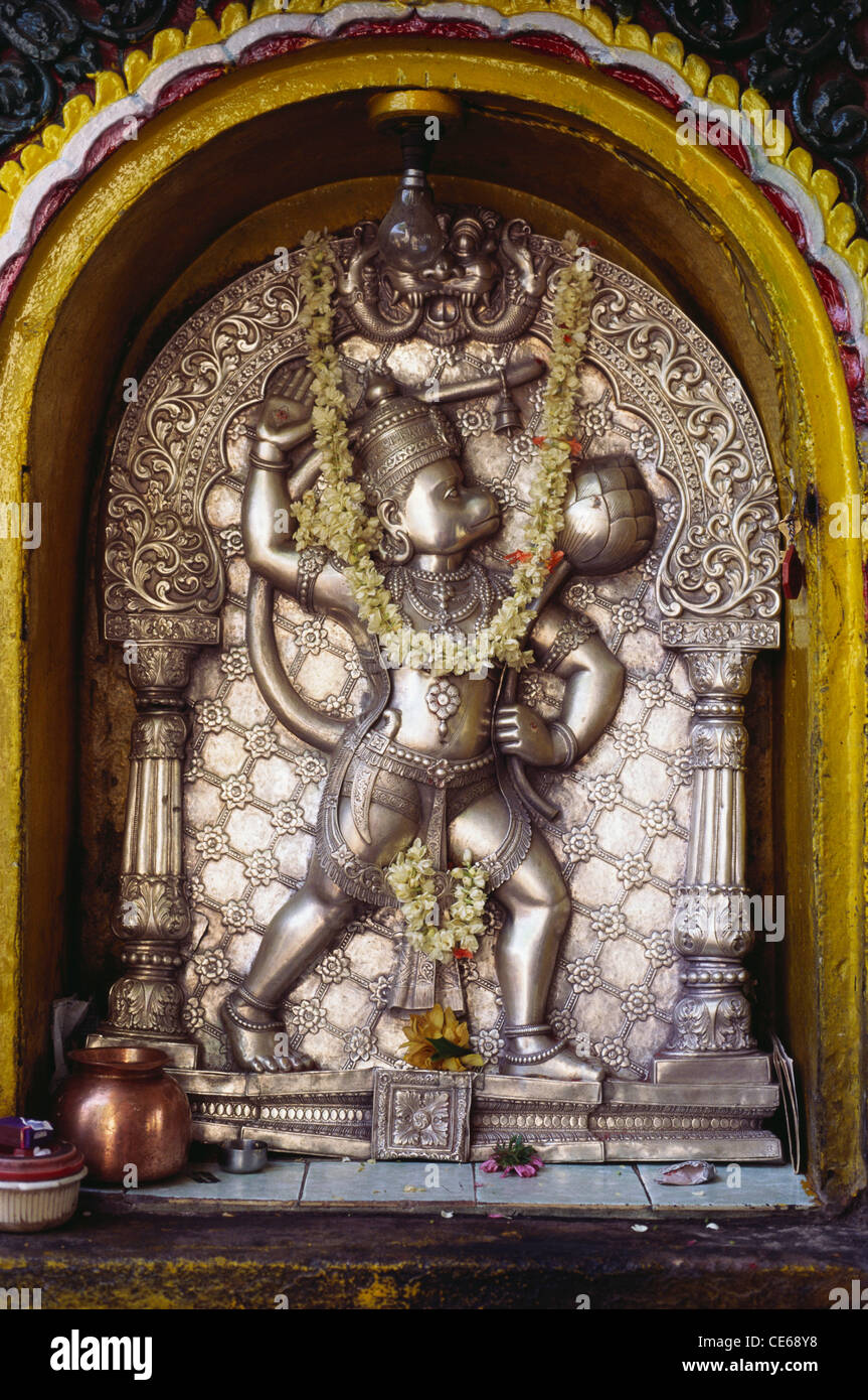 Dieu Hanuman à Chamundi Hills ; ; ; Inde Karnataka Mysore Banque D'Images