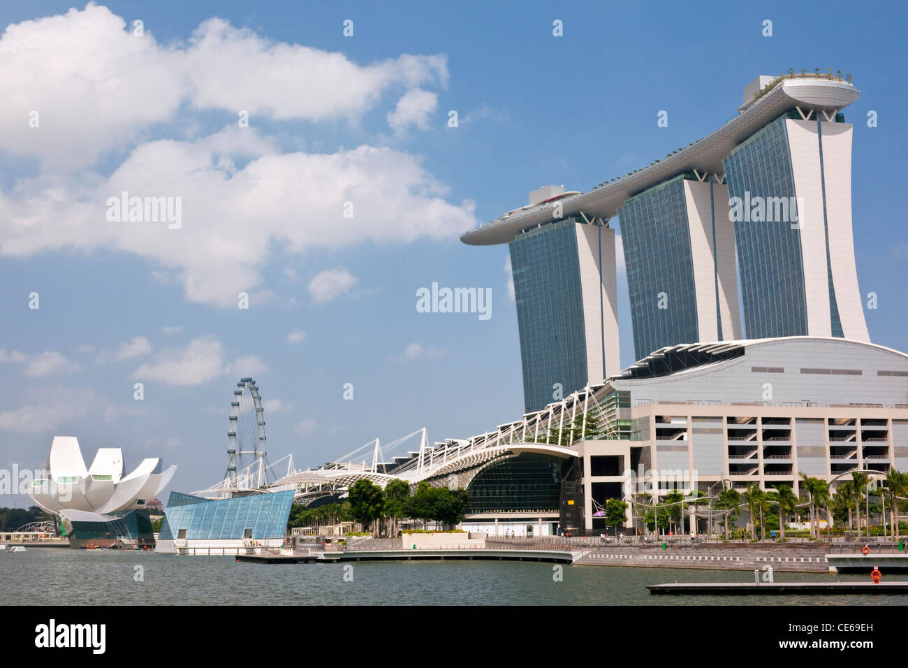 Le Marina Bay Sands à Singapour. Marina Bay, Singapour. Banque D'Images