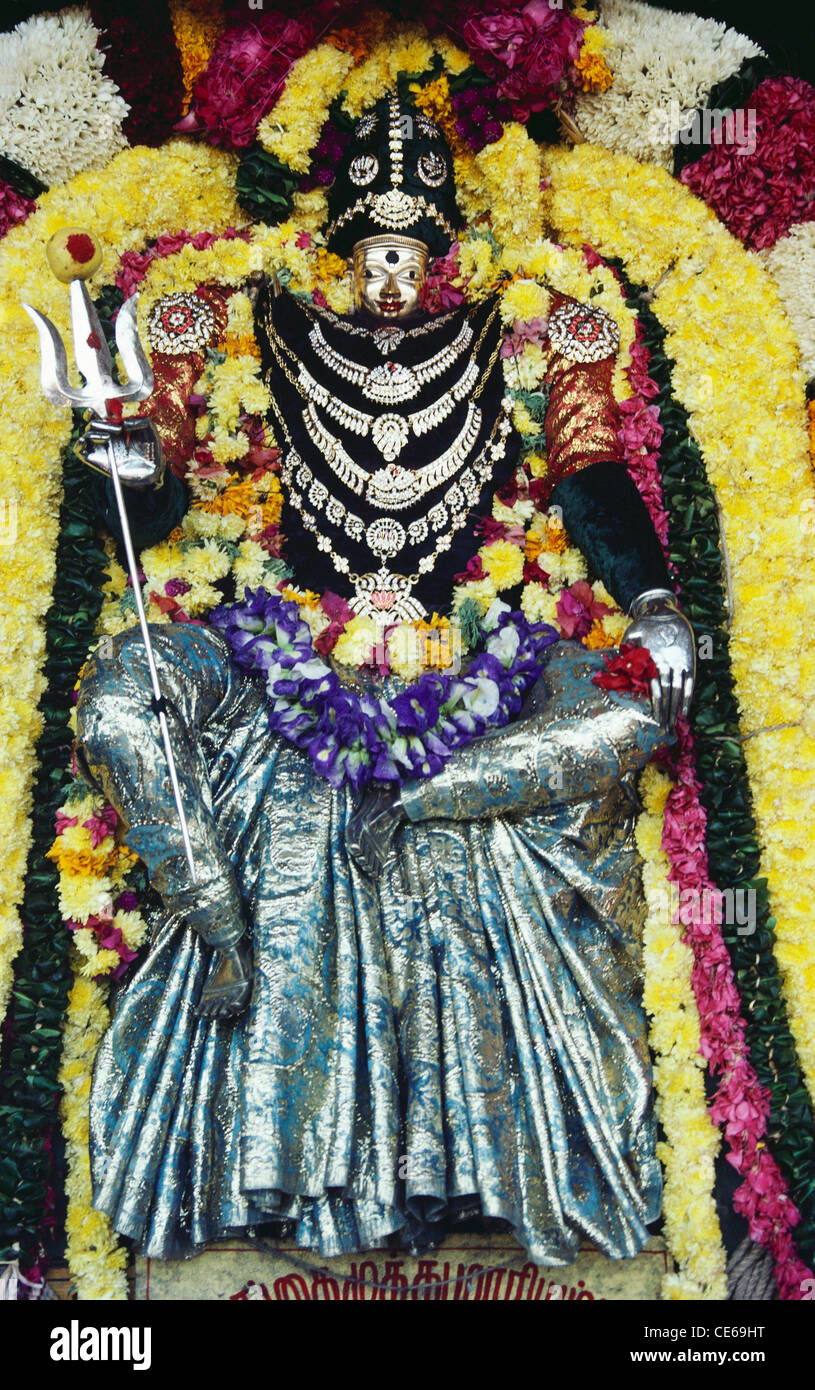 Déesse Durga ; Festival Durga ; Pondichéry ; Puducherry ; Union Territory ; UT ; Inde ; Asie Banque D'Images