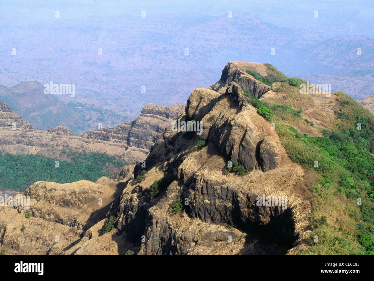 Arthur seat ; point ; mahableshwar ; maharashtra inde Banque D'Images