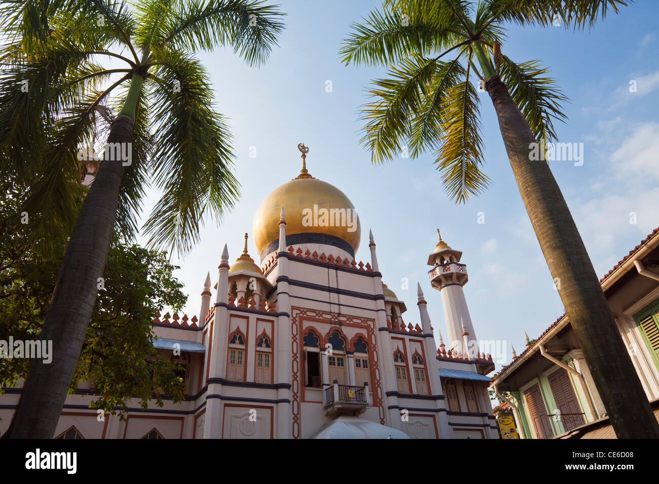 La mosquée du Sultan dans le quartier musulman de Kampong Glam, Singapour Banque D'Images