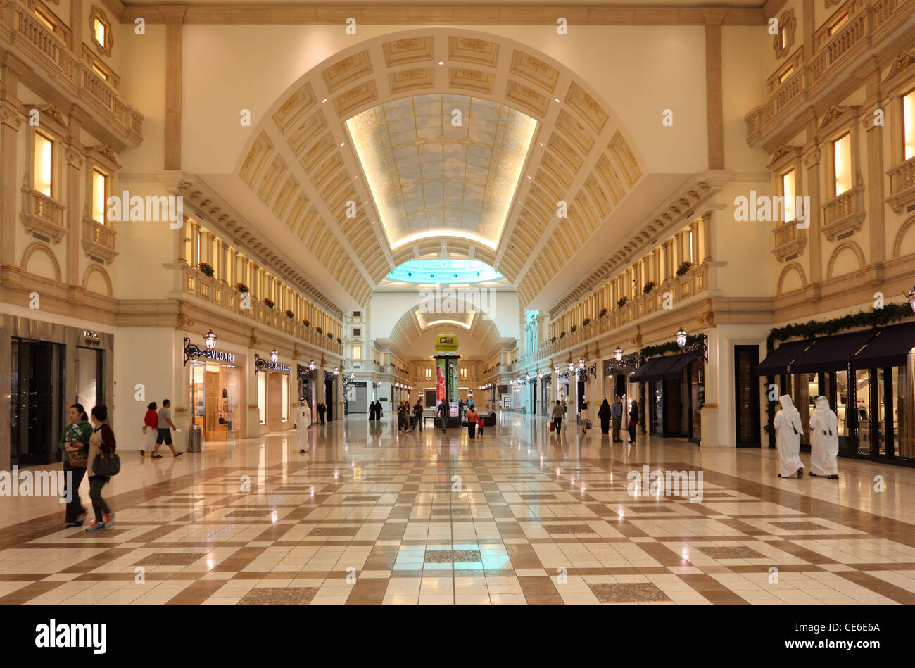 À l'intérieur de l'Villaggio Mall Shopping Center à Doha, Qatar Banque D'Images
