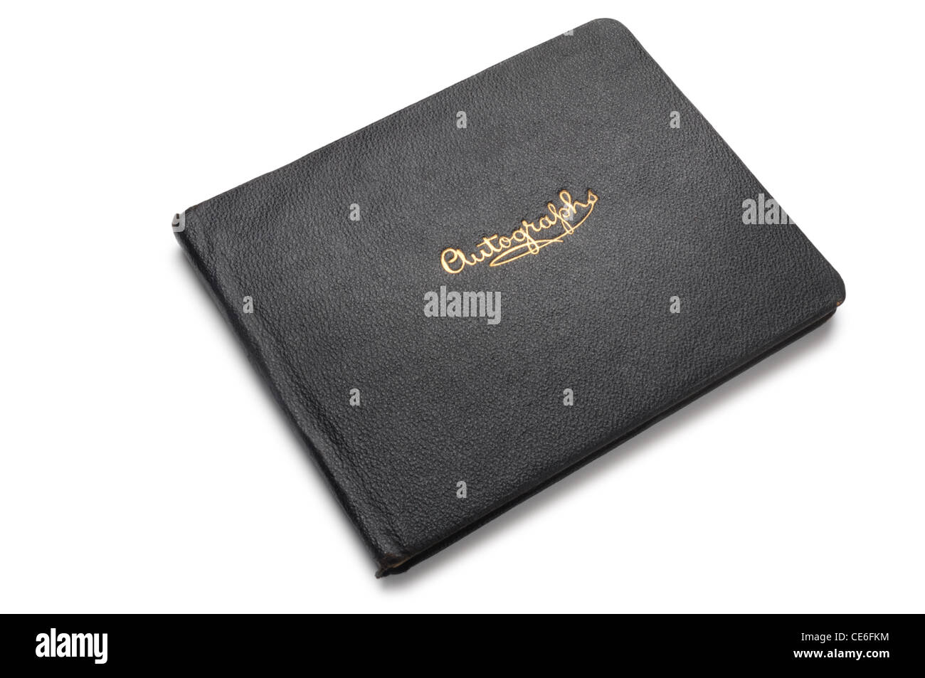 Livre d'autographes - John Gollop Banque D'Images