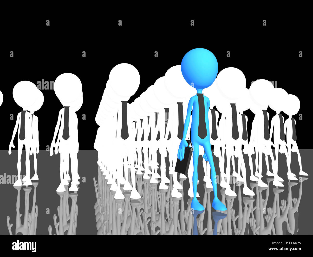 Les droits de faire la différence - une image 3D Banque D'Images