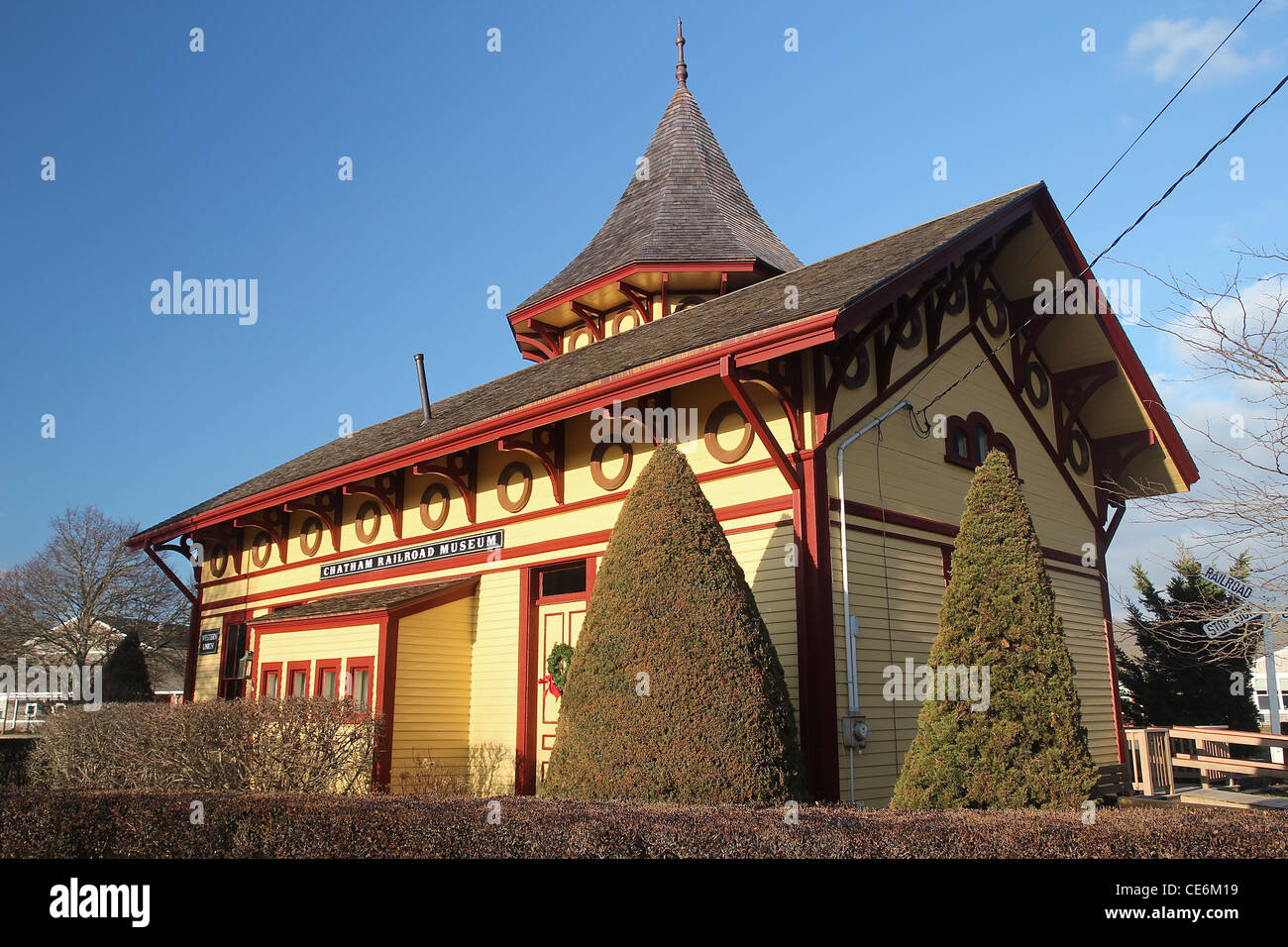 Chatham Railroad Museum, situé dans un dépôt ferroviaire qui a été construite en 1887 Banque D'Images