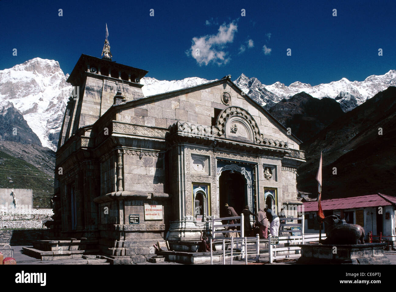 Temple de Kedarnath ; uttarancal ; Uttarakhand ; inde ; asie Banque D'Images