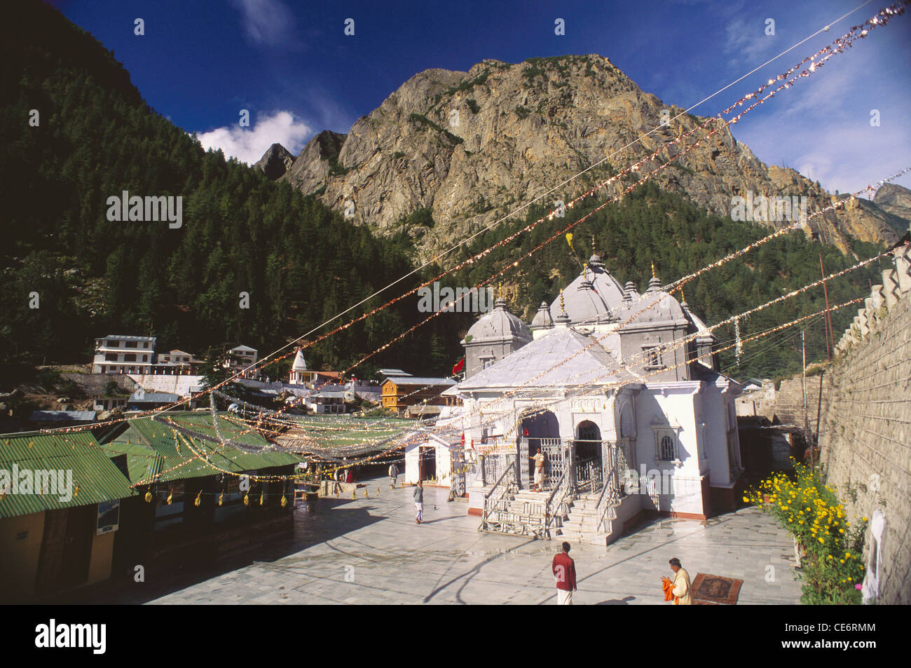 Temple de Gangotri uttaranchal ; Inde ; Banque D'Images