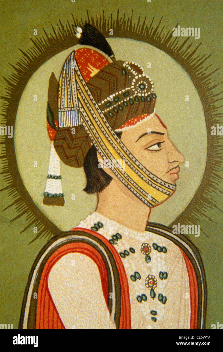 Maharaja Jay Singh III, Jaipur, Rajasthan, Inde, Jai Singh III, Maharaja Sawai de Jaipur, Maharaja indien, 1800s Banque D'Images