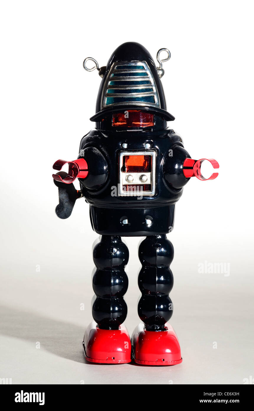 Robby le robot tin toy Banque D'Images