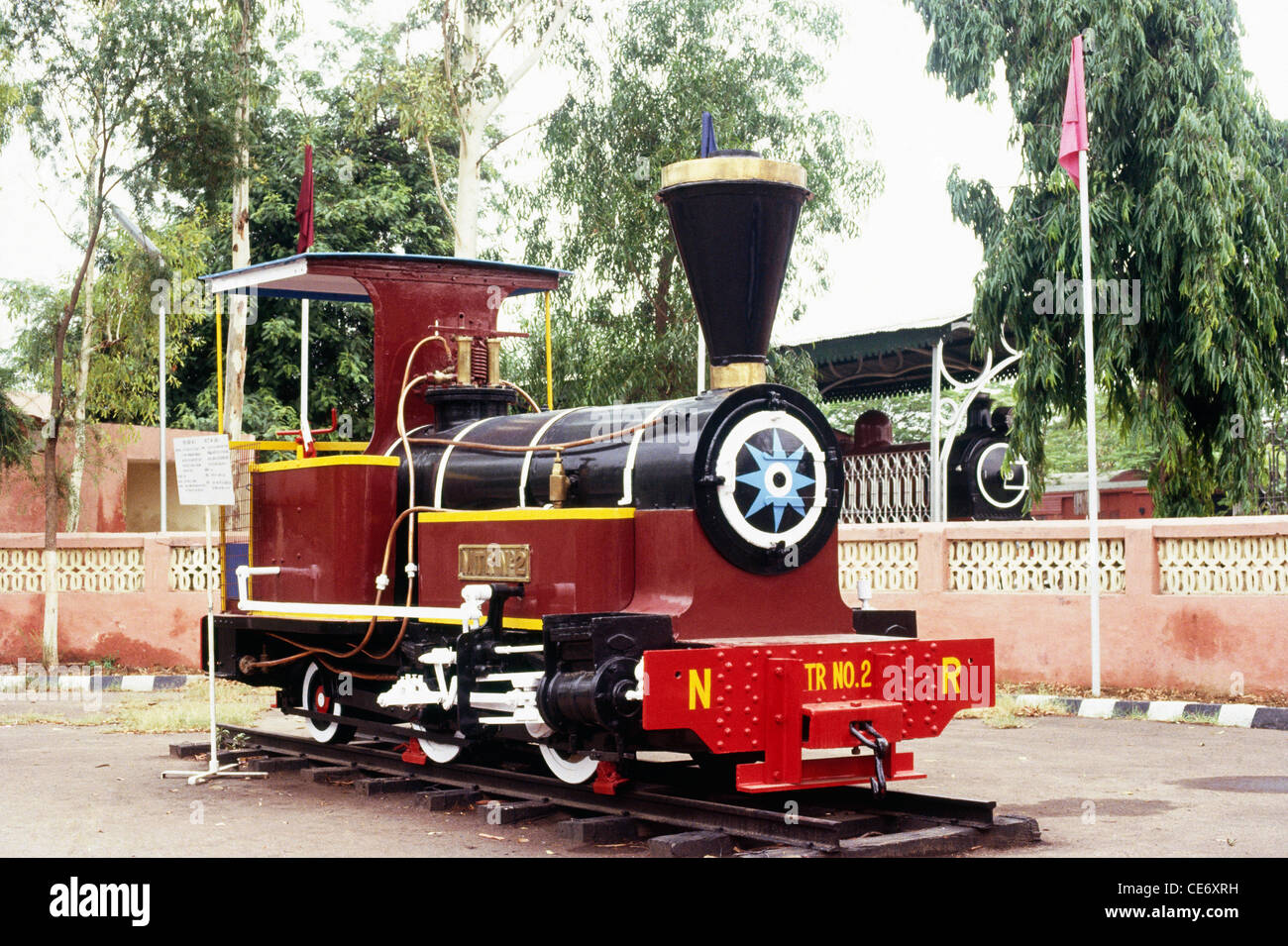 S/N 85542 : ancienne vintage classique moteur à vapeur indien dans l'Inde musée Banque D'Images