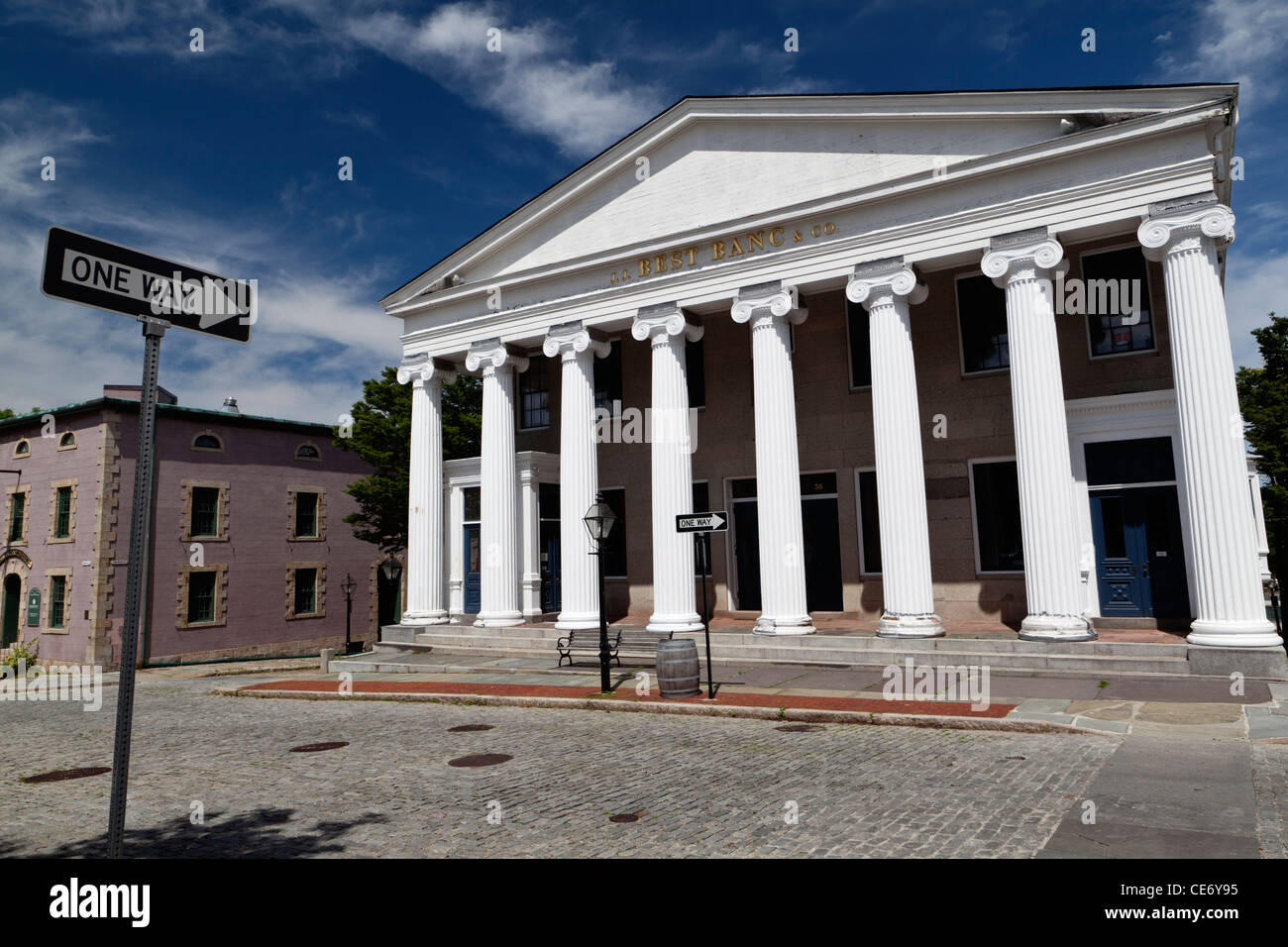 La vieille ville coloniale historique New Bedford Massachusetts New England USA Banque D'Images