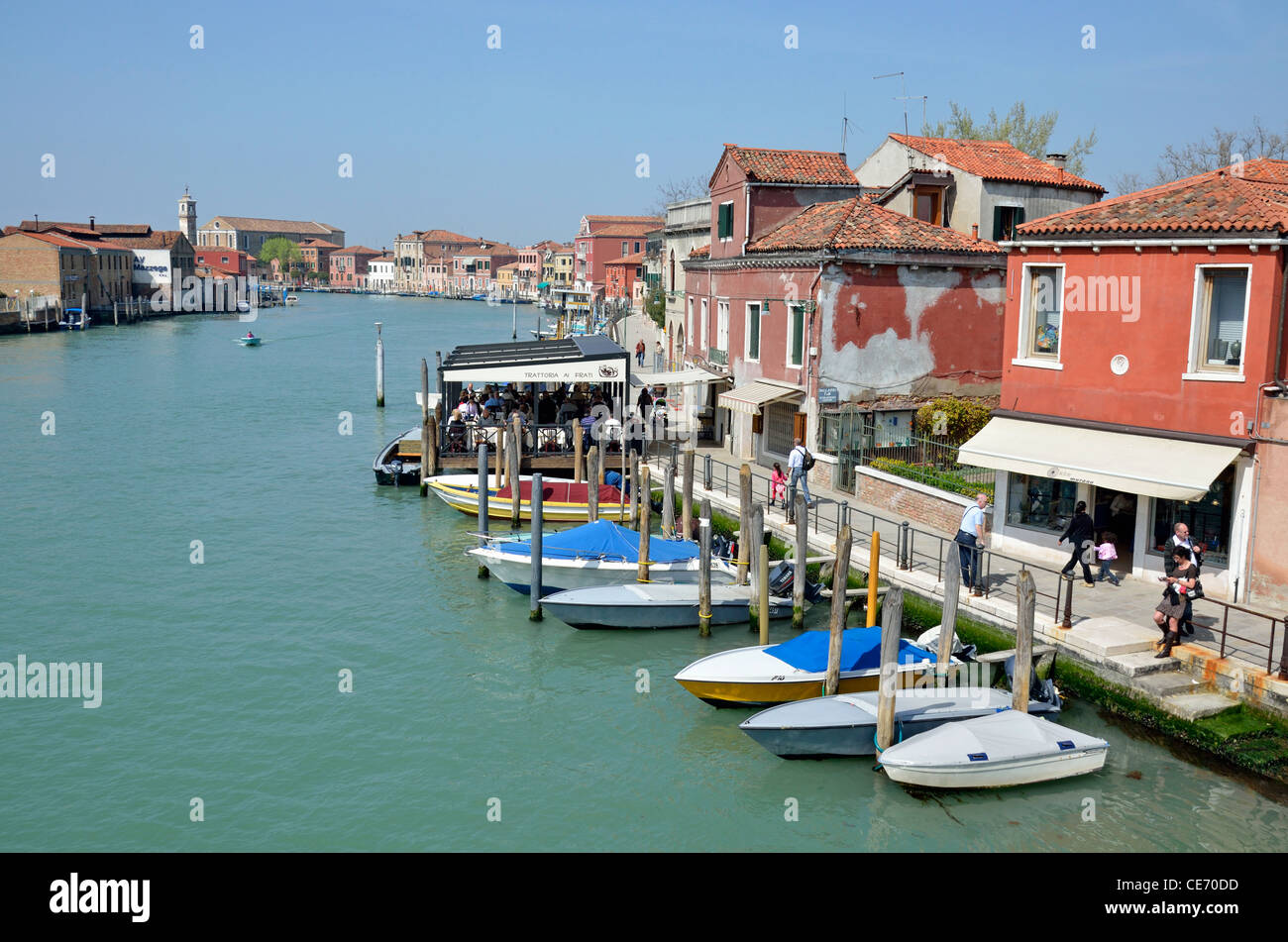 Canal sur l'île de Murano, Italie Banque D'Images