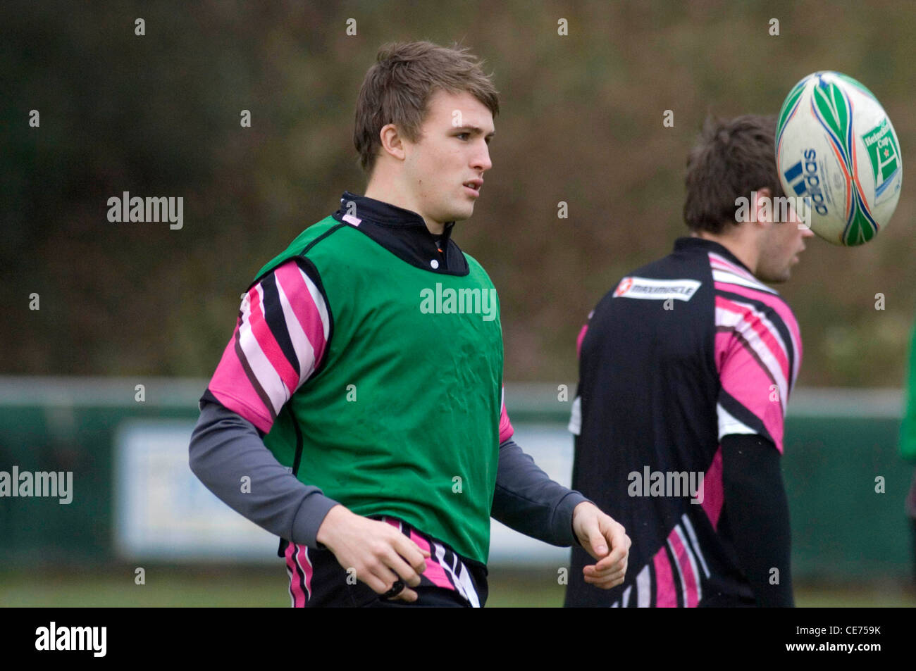 Ospreys 17 ans rugby player Tom Prydie. Banque D'Images