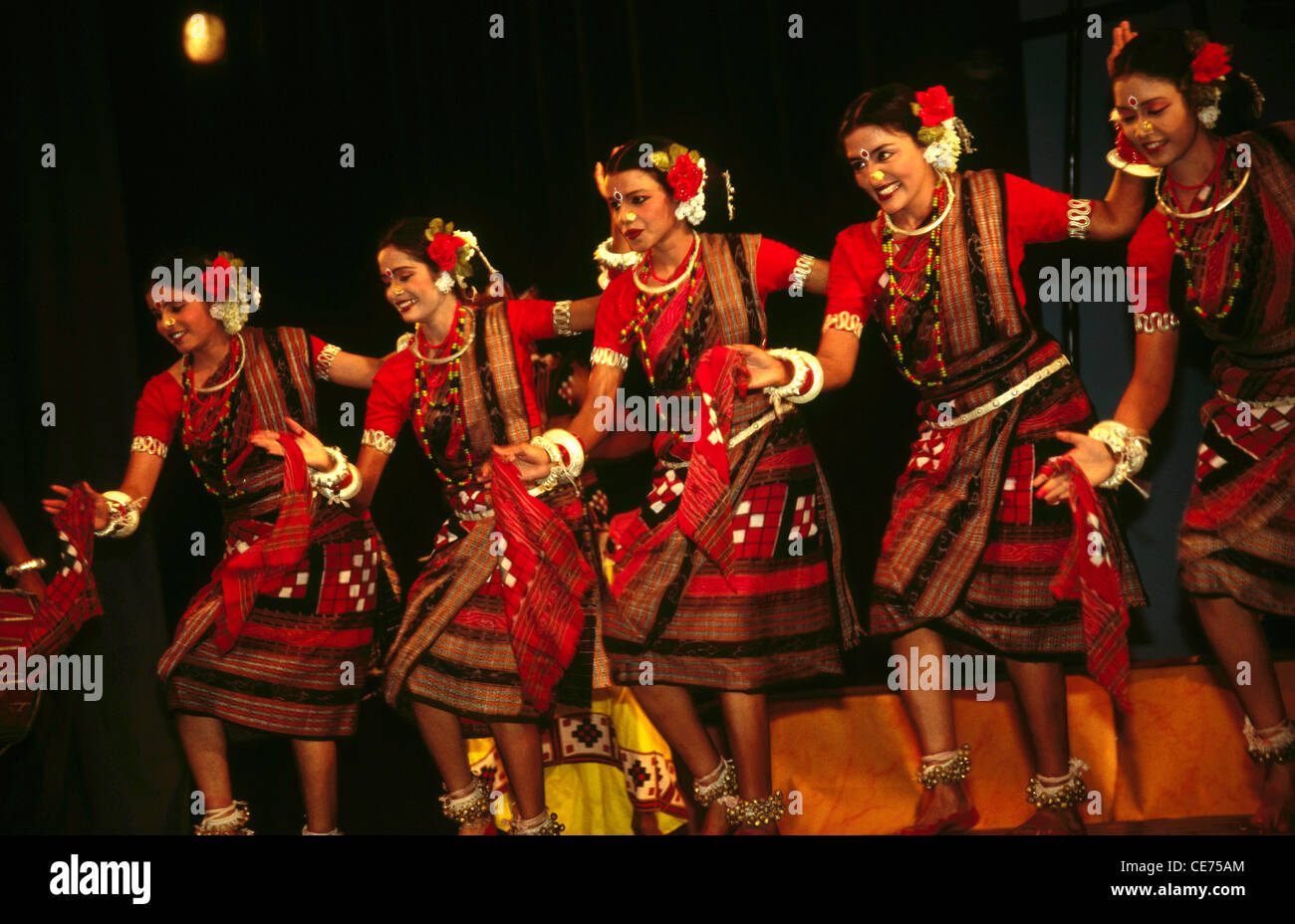 danse folklorique tribale indienne sambalpur orissa odisha inde asie danseuses asiatiques Banque D'Images