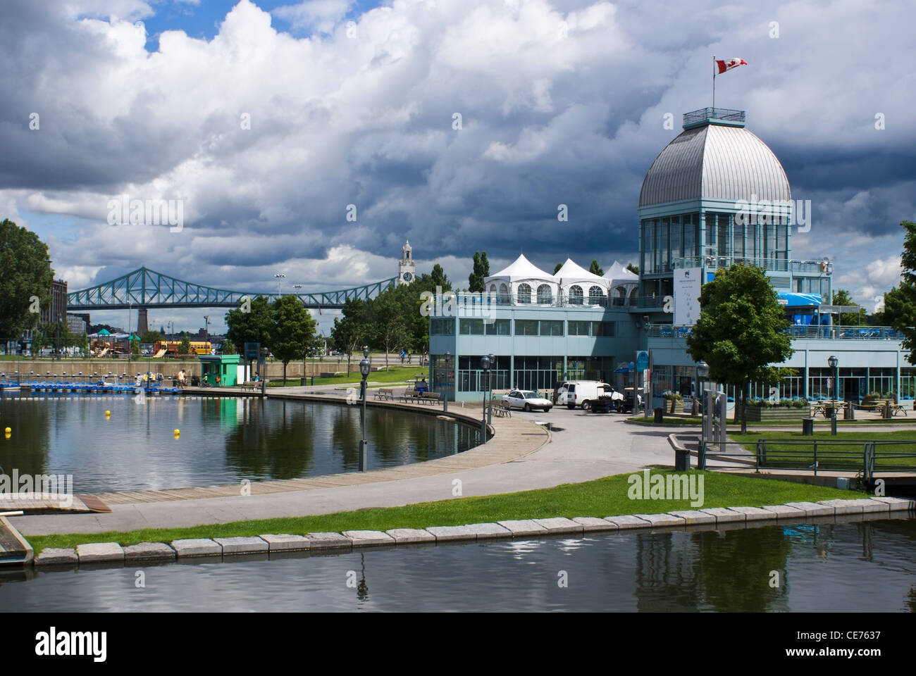 Bassin Bonsecours Pavillion. Vieux Port, Montréal, Québec, Canada. Banque D'Images