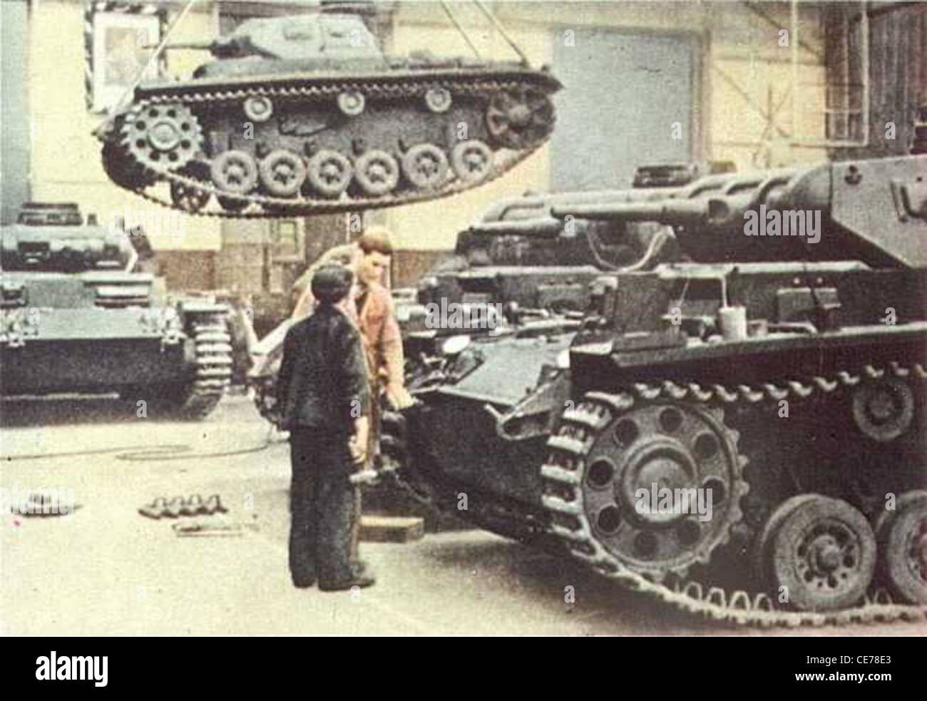 Des images en couleur de la seconde guerre mondiale Banque D'Images