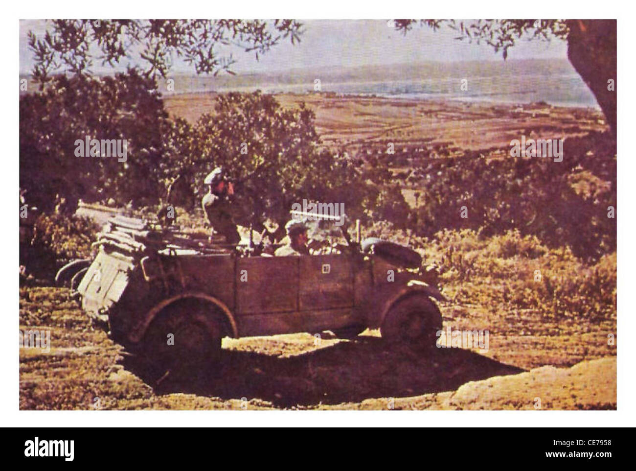 Des images en couleur de la seconde guerre mondiale Banque D'Images