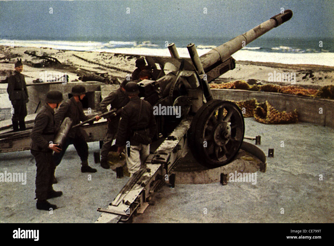 Des images en couleur de la seconde guerre mondiale Banque D'Images