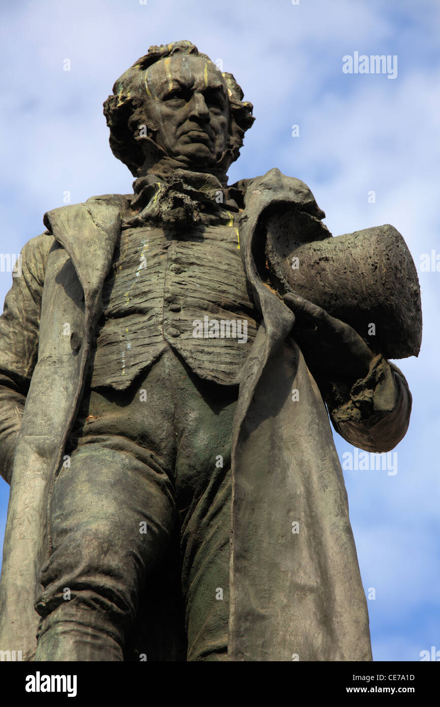 Statue de Goya au musée du Prado, Madrid, Espagne Banque D'Images