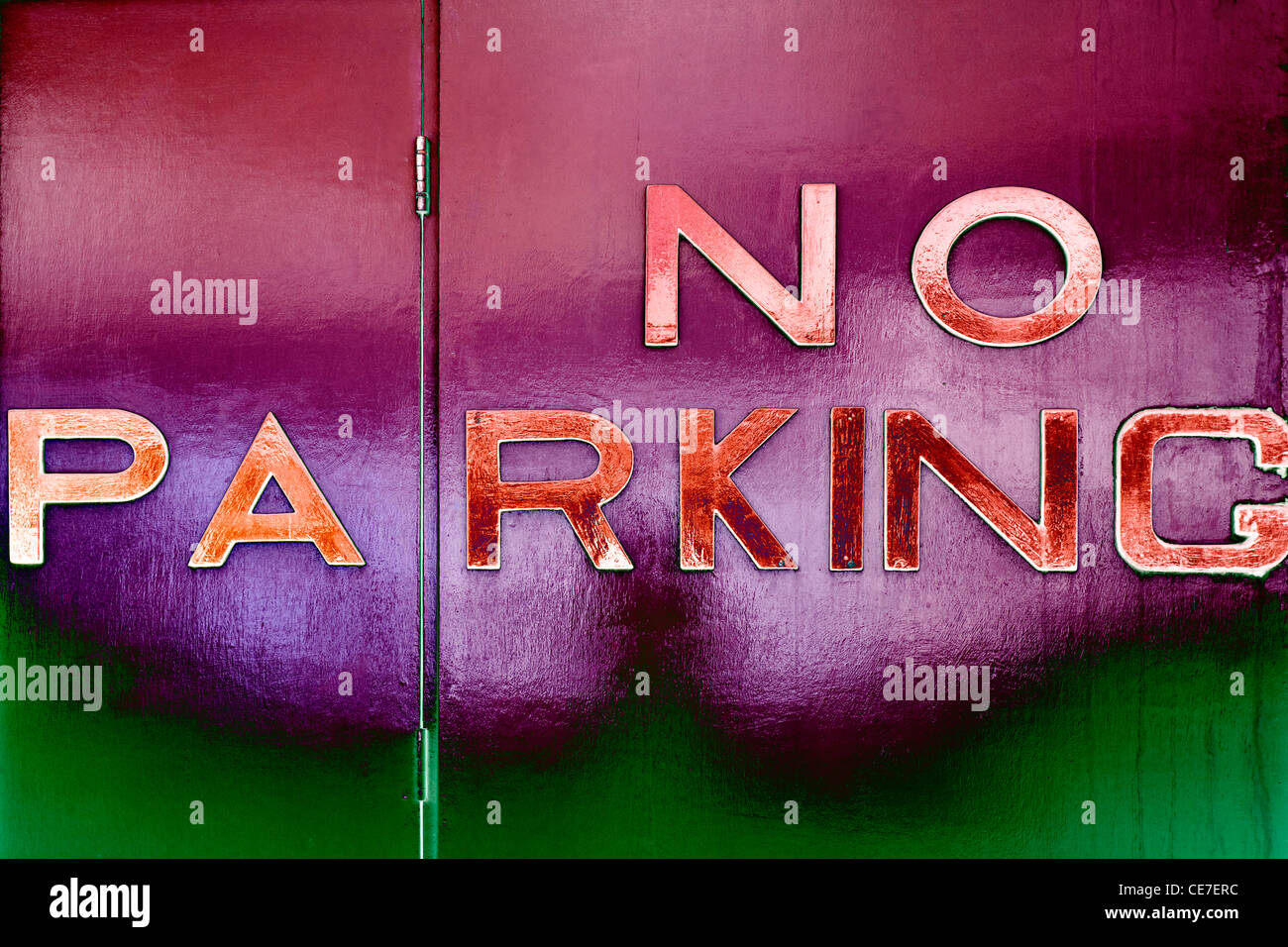 No parking sign, Dublin, Irlande Banque D'Images