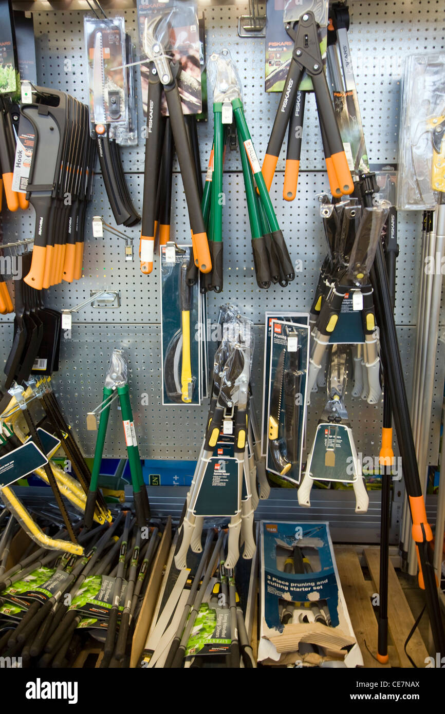 Sécateur de jardin Outils sur la vente Banque D'Images