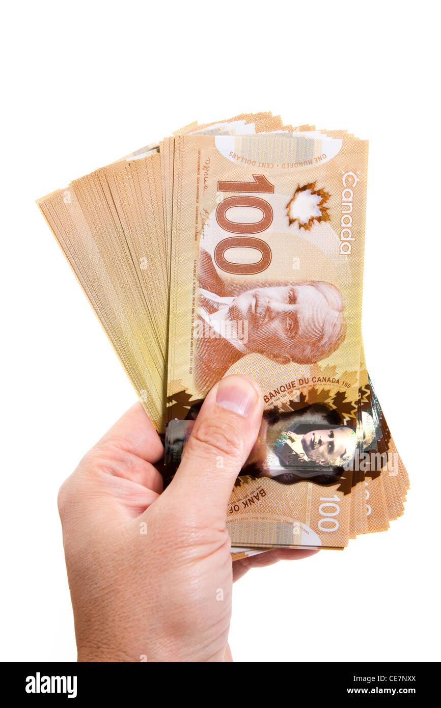 Dollar canadien, notion d'entreprise et finances Banque D'Images