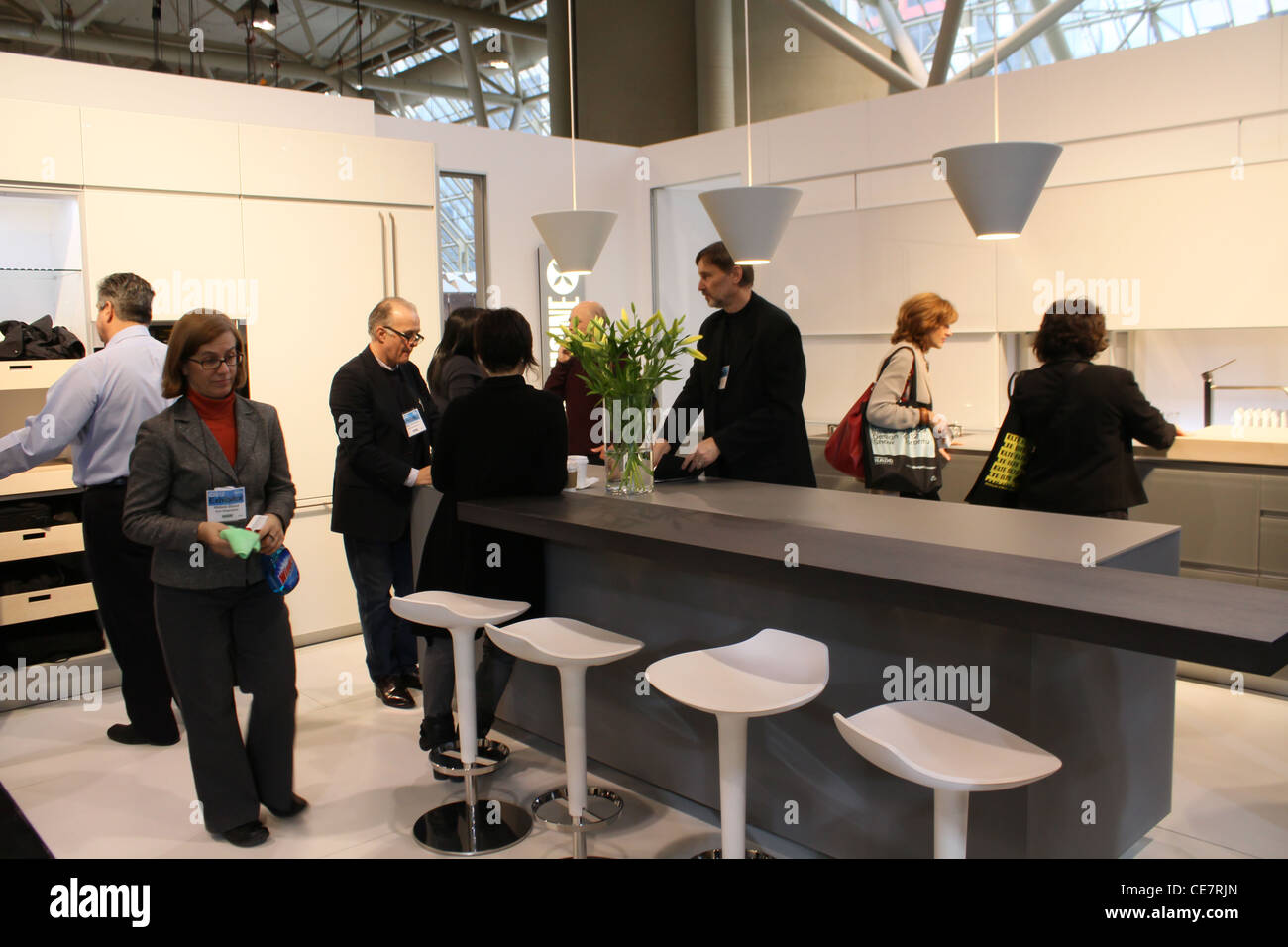 À l'intérieur d'un magasin de meubles modernes Banque D'Images