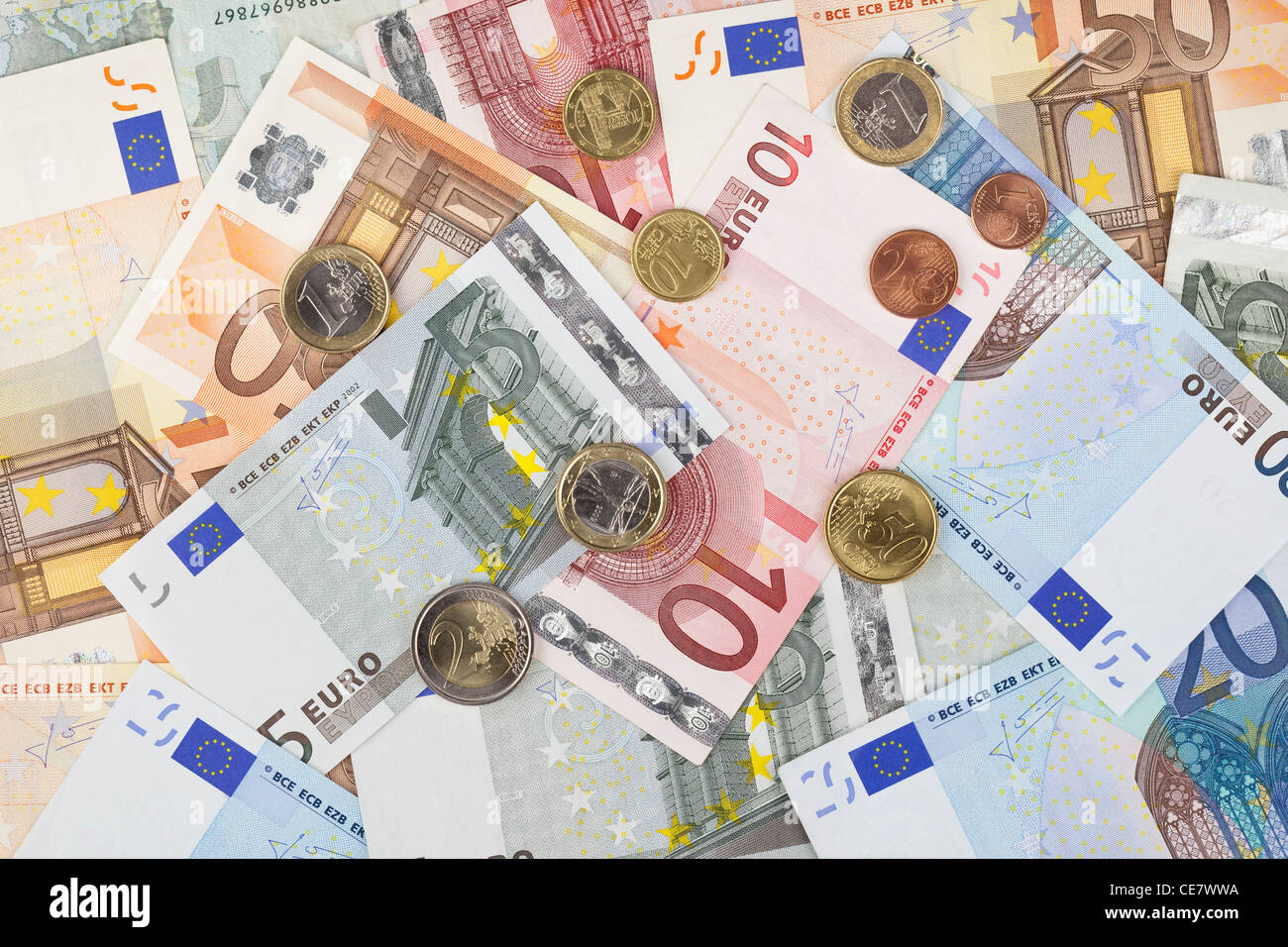 Billets en euros euros en argent Banque de photographies et d'images à Billets en euros euros en argent Banque de photographies et d'images à