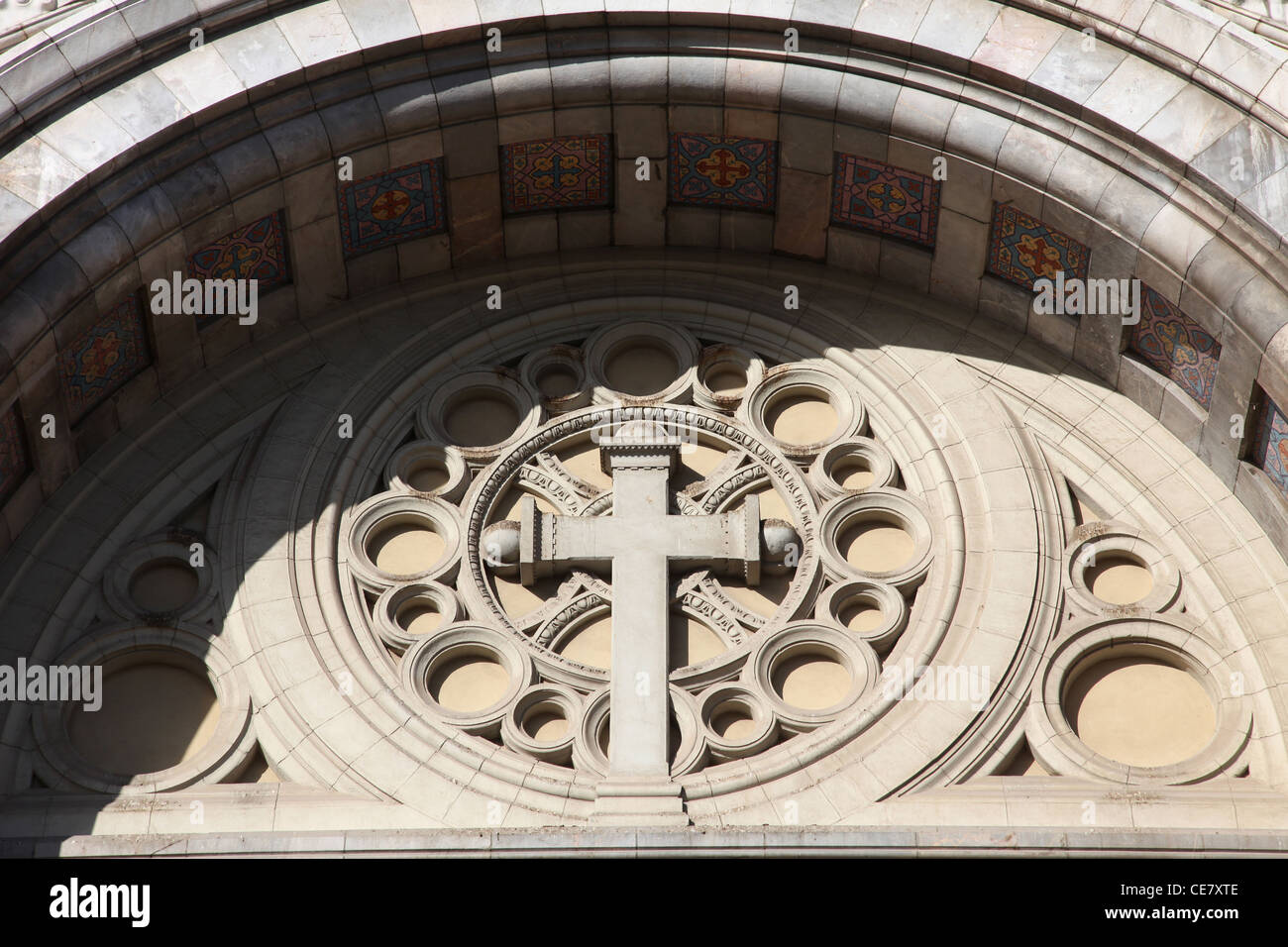 La Cathédrale de St Vincent de Paul est une cathédrale catholique romaine à Tunis Banque D'Images
