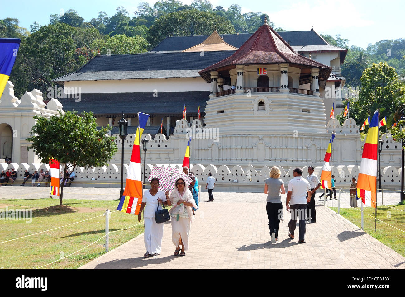 Le Temple de la Dent sacrée du Bouddha. Kandy, Sri Lanka. Le Temple est le lieu sacré du bouddhisme pour tous Banque D'Images