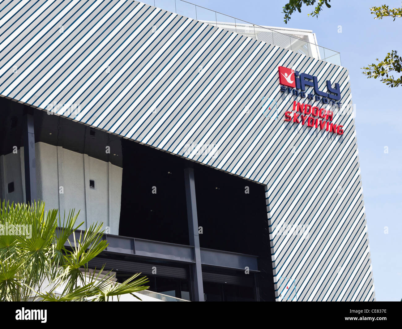 IFly Indoor Skydiving à l'île de Sentosa Singapore Banque D'Images