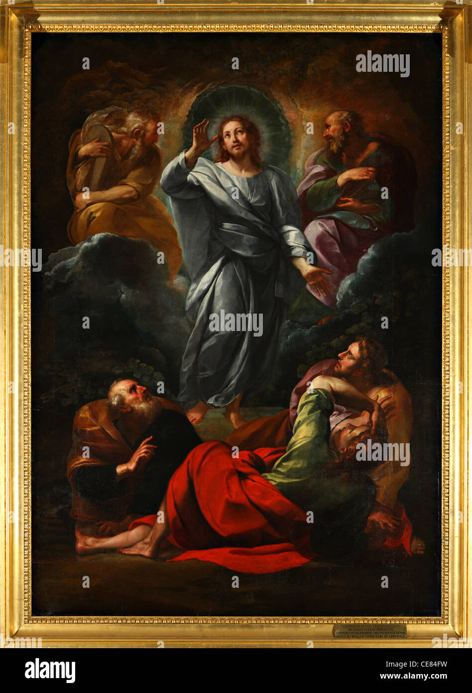 Peinture de 'La Transfiguration' par Giulio Cesare Procaccini (1574 - 1625), l'église de St James, Whitehaven, Cumberland Banque D'Images