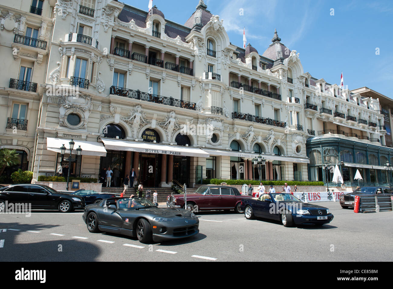 L'Hôtel de Paris Monte-Carlo, Monaco, France Banque D'Images