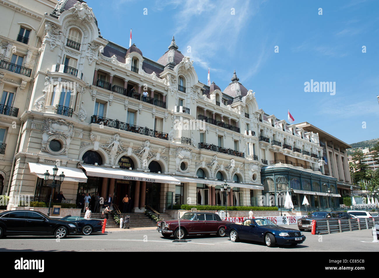 L'Hôtel de Paris Monte-Carlo, Monaco, France Banque D'Images