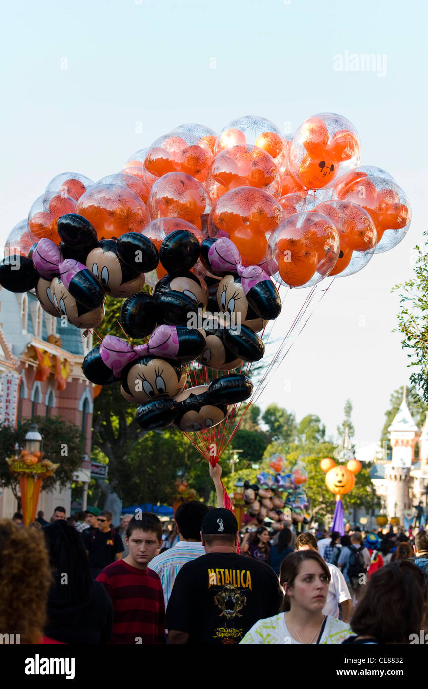 Ballons en forme de Mickey Mouse Banque D'Images