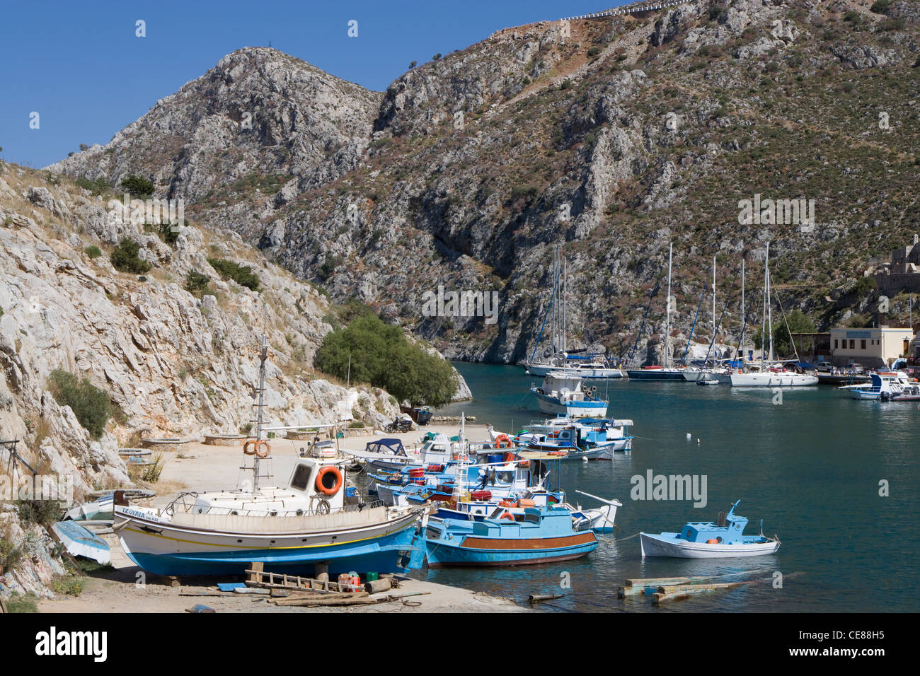 Kalymnos : Vathy - hameau de Rina Banque D'Images