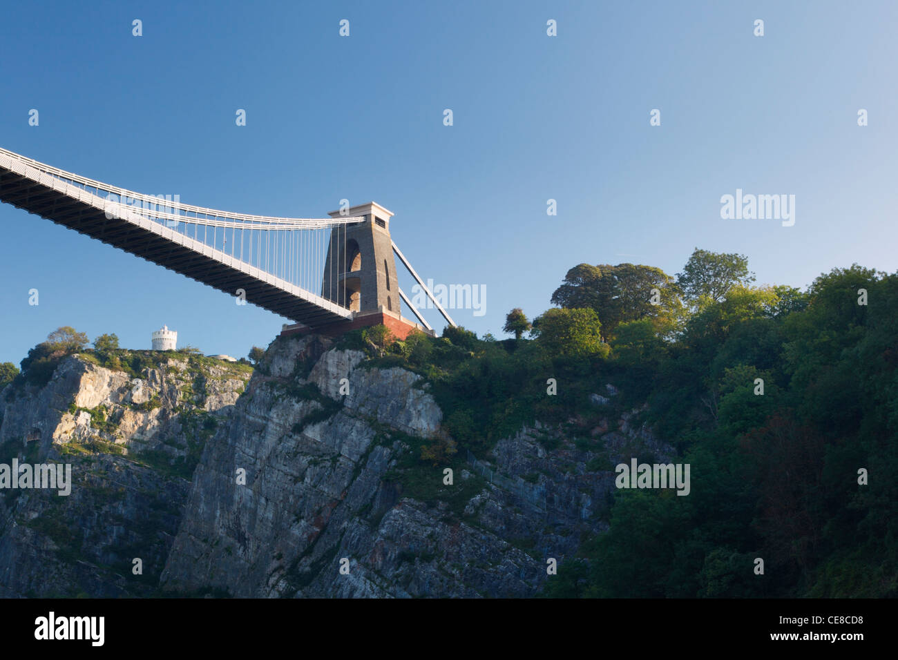 Clifton Suspension Bridge enjambant l'Avon Gorge. Bristol. L'Angleterre. UK. Banque D'Images