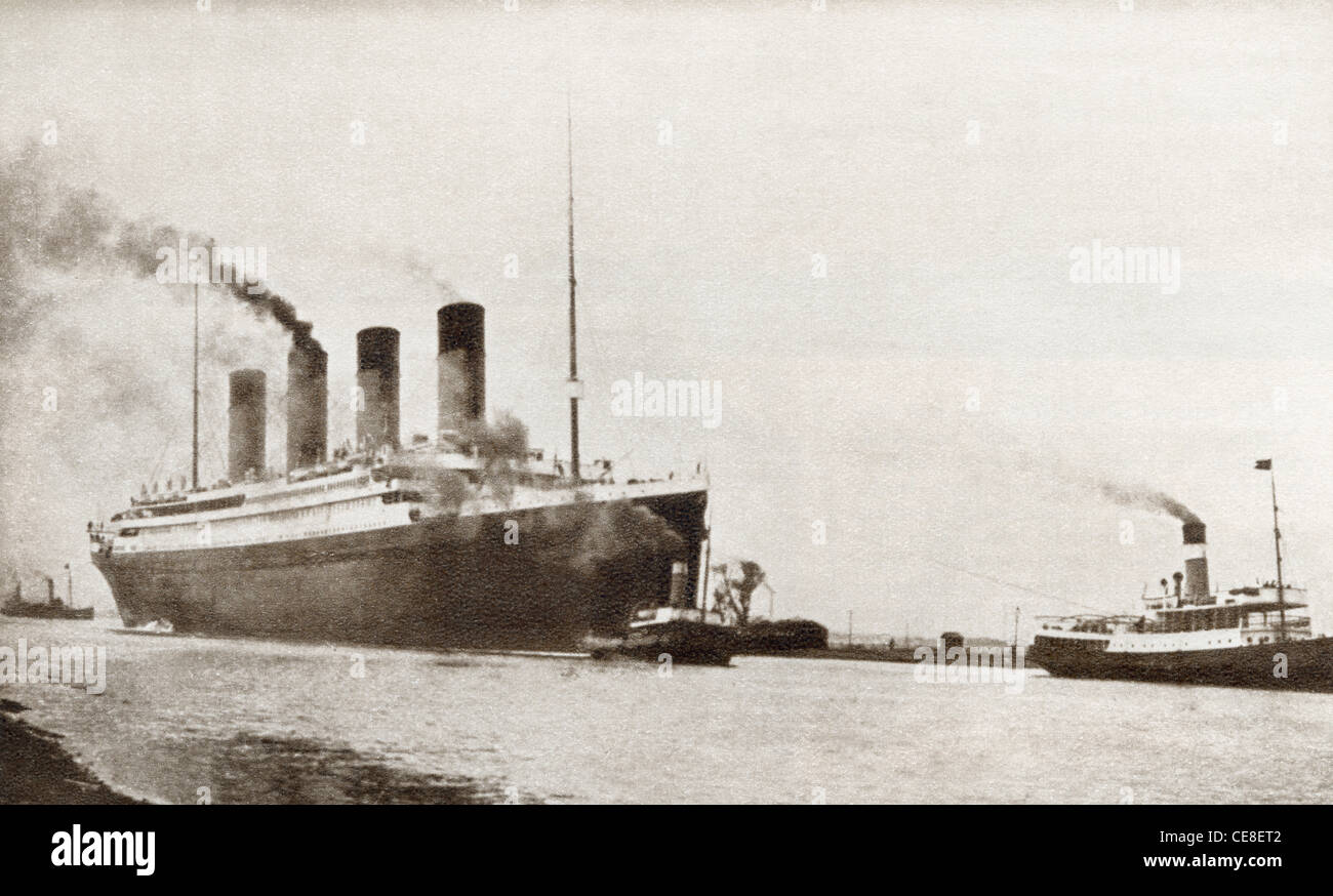 Le RMS Titanic de la White Star Line. À partir de l'histoire mouvementée de 25 ans en images, publié en 1935. Banque D'Images