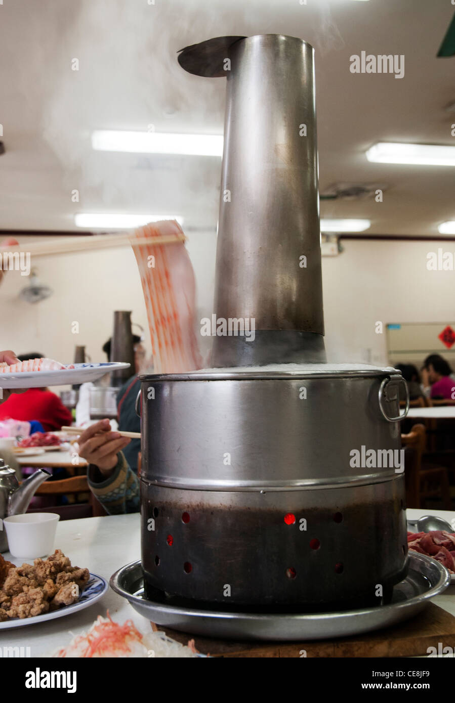 Hotpot taiwanais traditionnels Banque D'Images